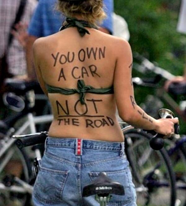 You own a car not the road